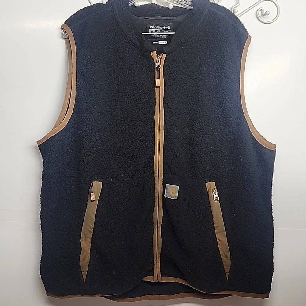 Carhartt Relaxed Fit XL Black and Brown Unisex Warm Layering Vest